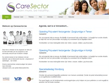 Tablet Screenshot of caresector.be